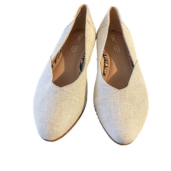Toms Shoes - Toms Flats Womens 10 Wide Jutti Neat Slip On Flats Casual